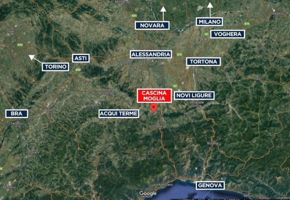 Cascina Moglia - Map