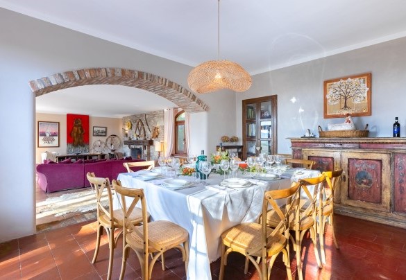 The dining area – Cascina Monferrato