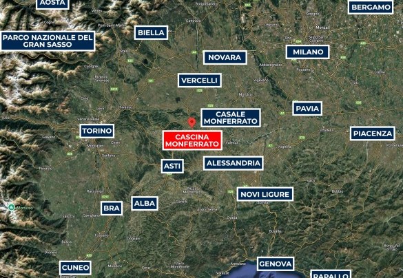 Cascina Monferrato - Map
