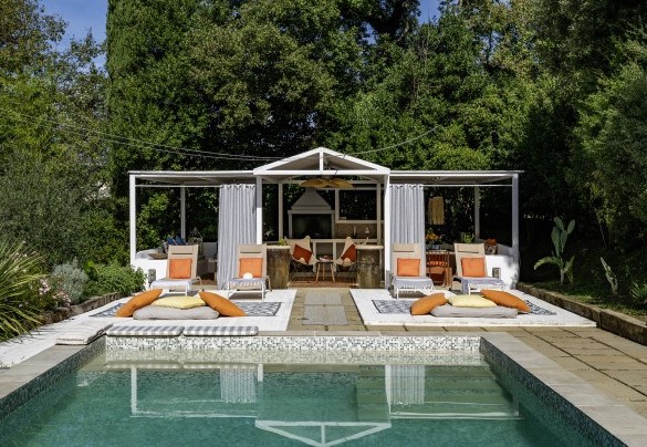 The pool terrace with furnished gazebo - Case Novole