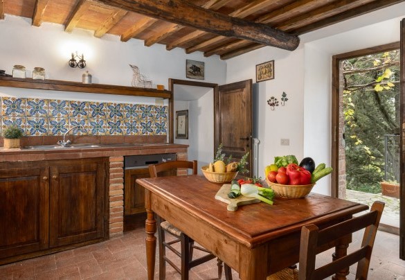 La cucina al primo piano - Castellare in Poggio
