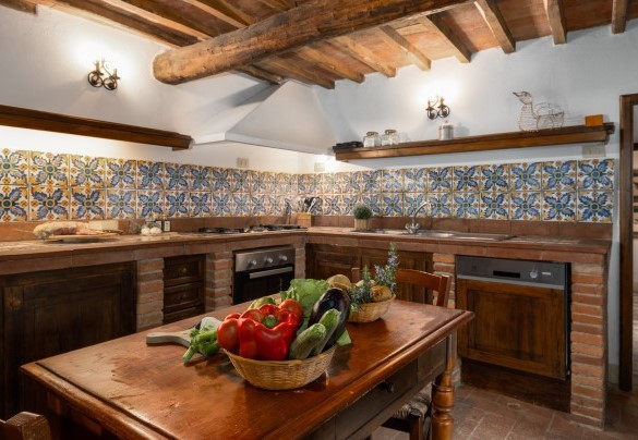 La cucina al primo piano - Castellare in Poggio