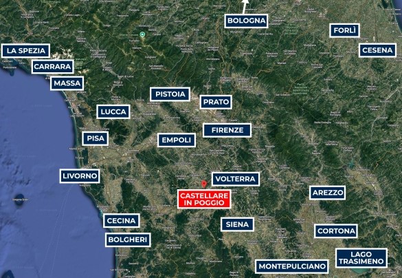 Castellare in Poggio - Mappa