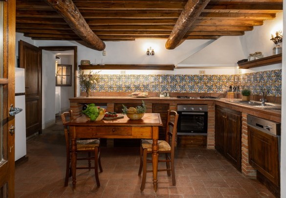 La cucina al primo piano - Castellare in Poggio