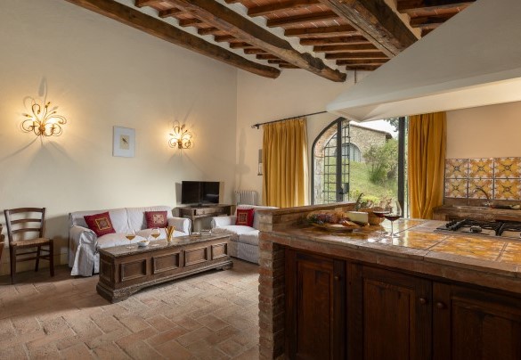 Living room dell’annesso - Castellare in Poggio	