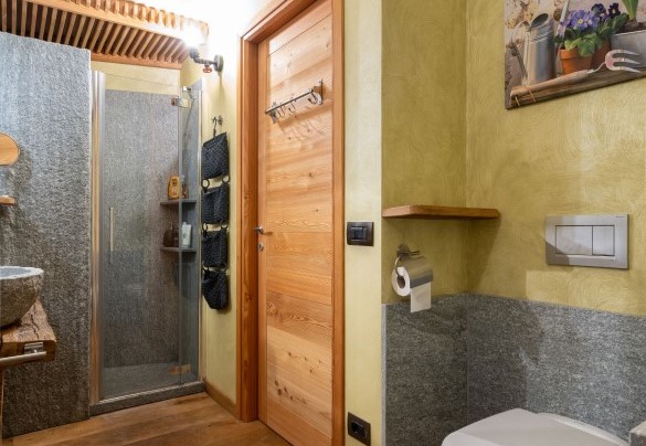 Il bagno in stile - Chalet Walser
