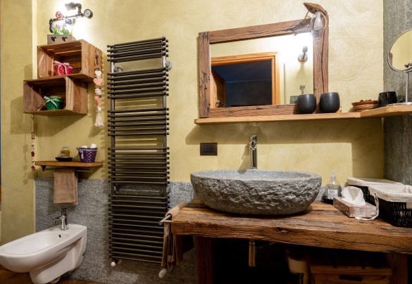 Il bagno in stile - Chalet Walser