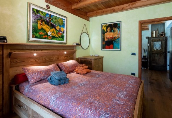 La calda ed accogliente camera matrimoniale - Chalet Walser