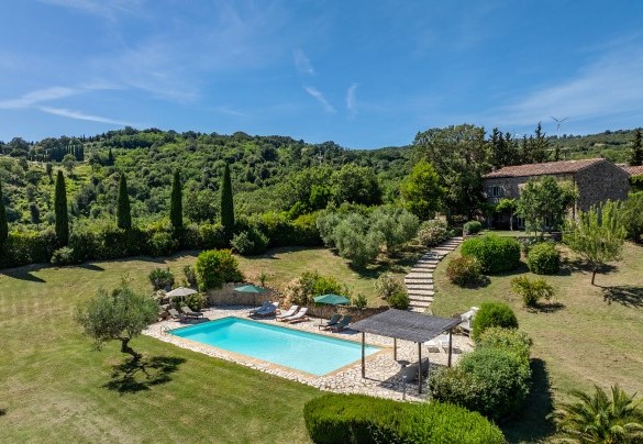 Panoramico scorcio dalla piscina – Cinque Cipressi
