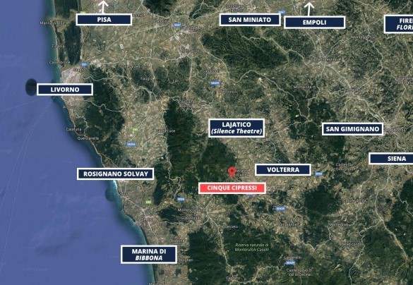 Cinque Cipressi - Tourist Map