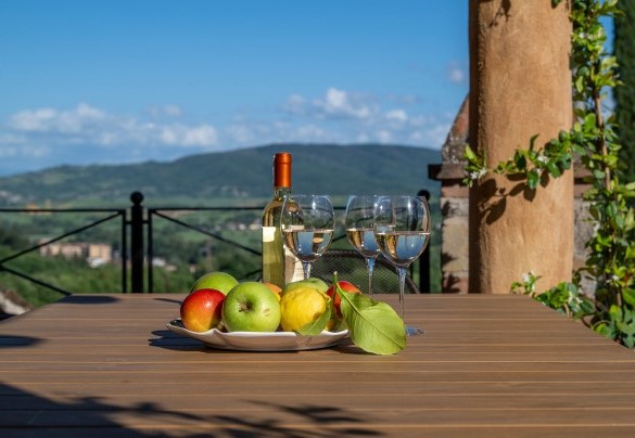 Il terrazzo panoramico al primo piano - Colle Calzolaro 