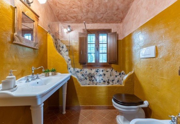 Bagno con vasca n.2 al primo piano - Colle Calzolaro