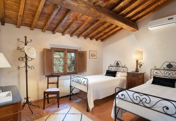 The twin bedroom with joinable beds on the first floor - Cosciano