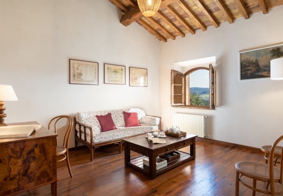 The living area in the suite on the first floor - Cosciano	