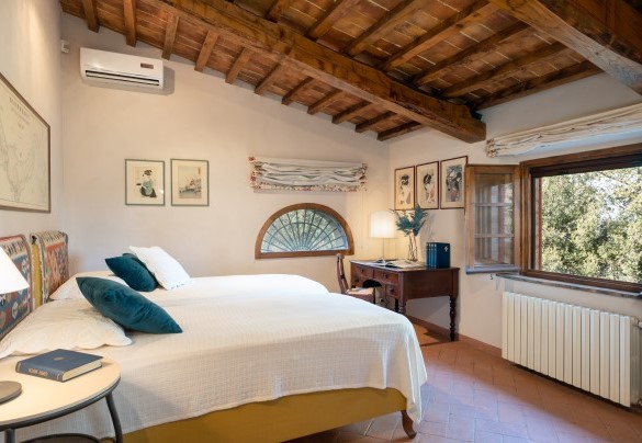 The twin bedroom with joinable beds on the first floor - Cosciano