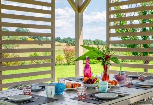 Gazebo per colazioni all'aperto  - Cottage Violapo