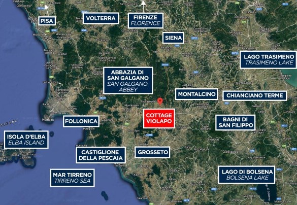 Cottage Violapo - Mappa