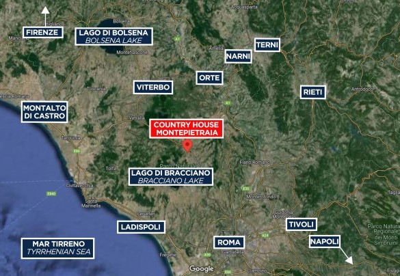Country House Montepietraia - Map