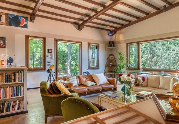 Il soggiorno con arredamento ricercato - Country House San Martino