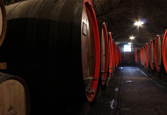 The original cellars of the exclusive eatate of the Casatello di Albola – Crognole 