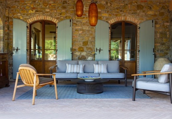 Il portico con zona relax - Dalmanuta