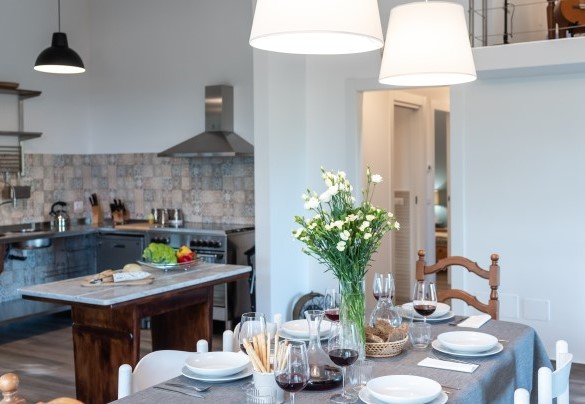 Zona pranzo e cucina - Dimora Campo delle Mura