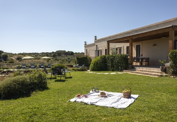 Parte del giardino é con il prato - Dimora degli Ulivi	