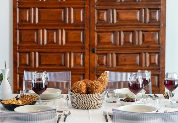 Dettaglio tavolo pranzo  -Dimora Egadina Giovanni