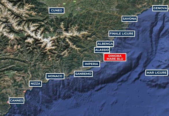 Dimora Mareblu - Mappa