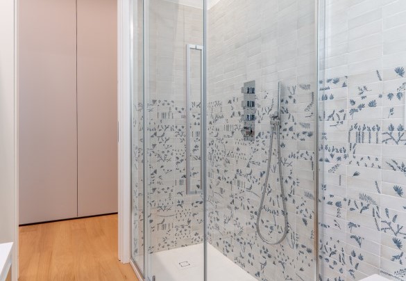 Un particolare del bagno con doccia n. 1 – Dimora Mareblu