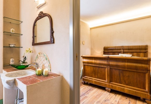 Bagno con doccia n.3, en-suite alla camera n.3. AP2 – Dimora San Germano