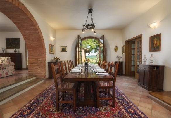 La sala da pranzo al piano terra - Fonte Pinella