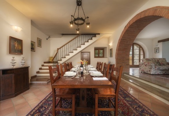 La sala da pranzo al piano terra - Fonte Pinella