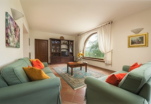 La sala della tv al piano terra - Fonte Pinella