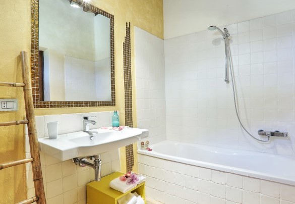 Bagno con vasca n.1 al piano terra. App A – Germagnana 