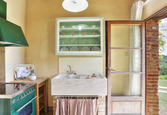 Kitchenette per colazioni al piano terra. App A – Germagnana 