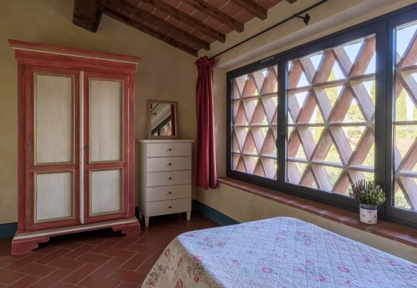 Twin bedroom on the first floor, Unit B "Il Fienile" - Gli Spilocchi    