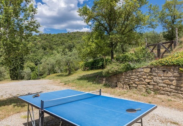 The ping pong table at I Mandorli