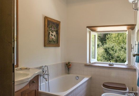 Il bagno con vasca al primo piano  - I Piantoni