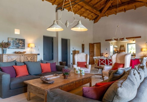 Open-plan living room, dining room, and kitchen - I Tramonti