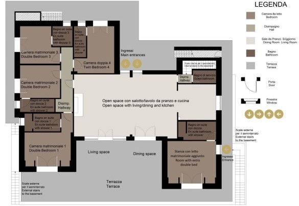 I Tramonti - Ground floor