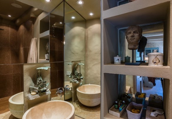 Il bagno en suite della camera da letto al piano terra - Il Castellaccio