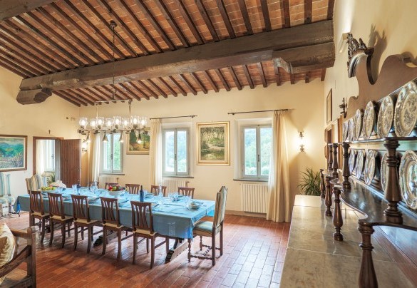 The dining room on the first floor – Il Cerreto