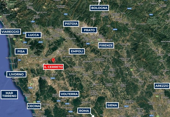 Il Cerreto - Map