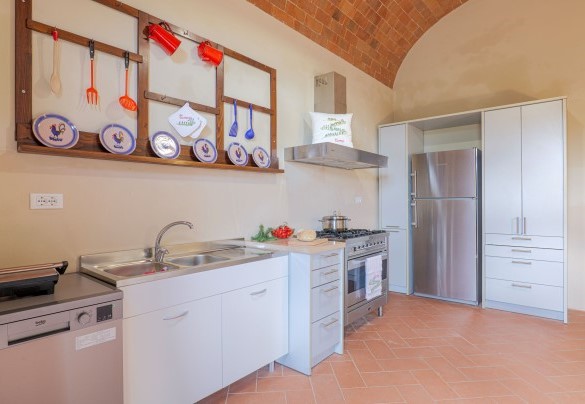 The kitchen for use of the outdoor dining area with access only from outside – Il Cerreto