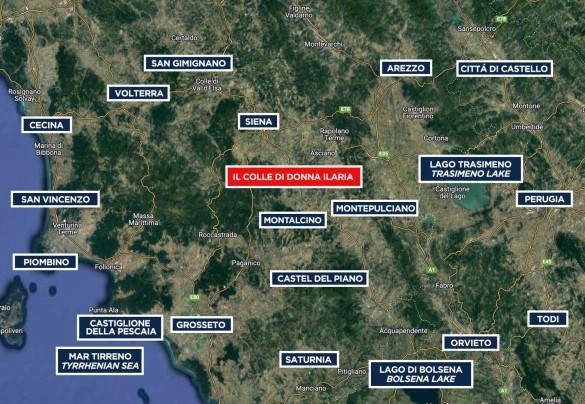 Il Colle di Donna Ilaria - Mappa