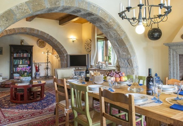 Open space con salotto ed area da pranzo – Il Noceto 