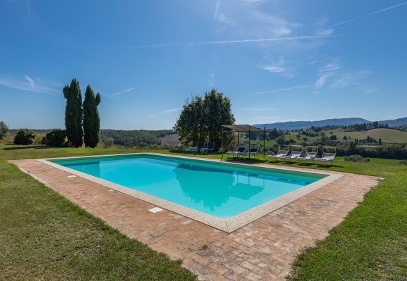 Vista panoramica della piscina- Il Poderuccio