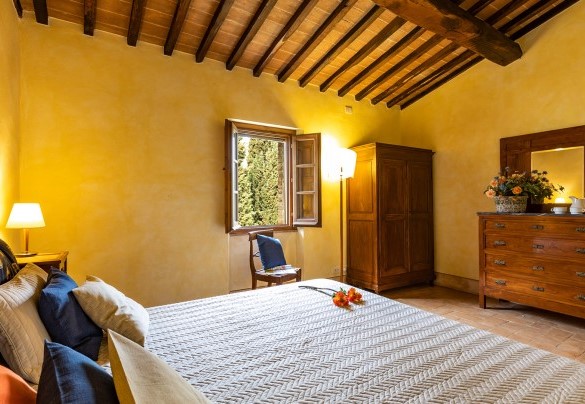 Double bedroom with private bathroom on the first floor in the main house B - Il Poderuccio