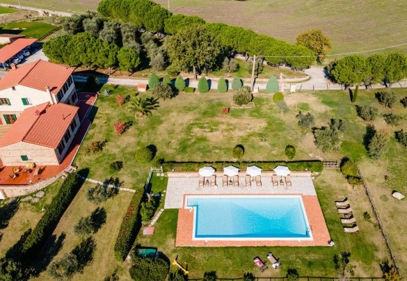 La bella proprietà vista dall'alto - Il Poggiarellino   